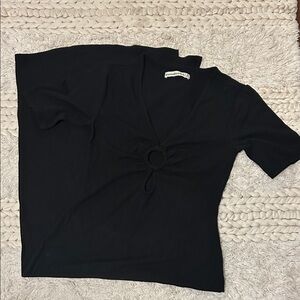 A&F V-Neck Women's Tight Dress to Calf